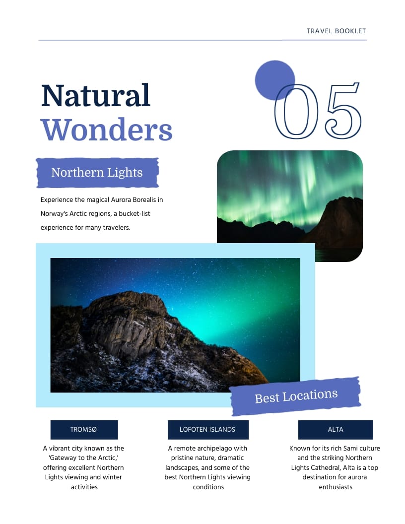 Norway Travel Booklet Template - Slide 5 Norway Travel Booklet Template - Slide 5