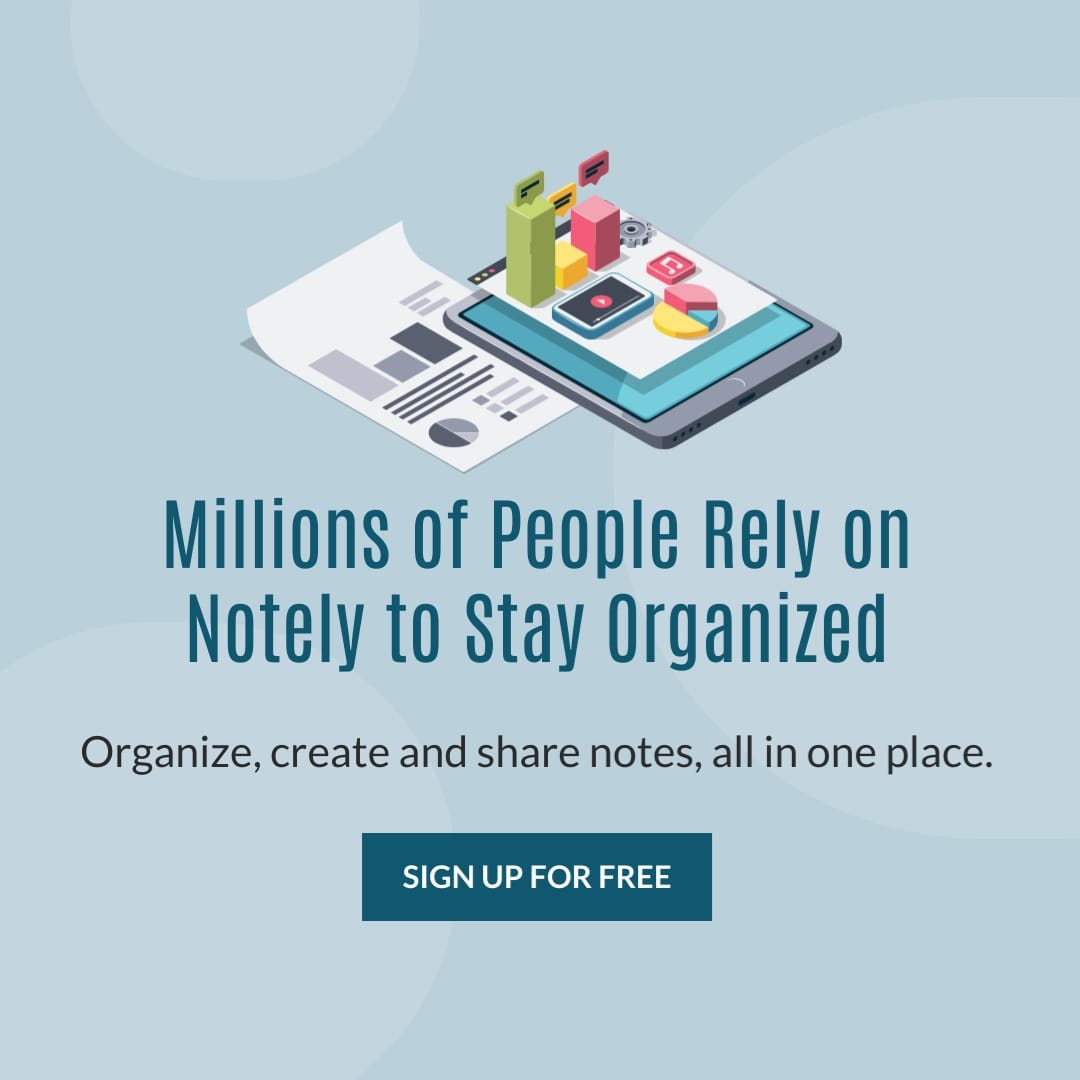 Notely Stay Organized Square Template