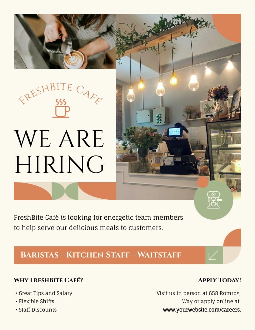 Now Hiring Flyer Template
