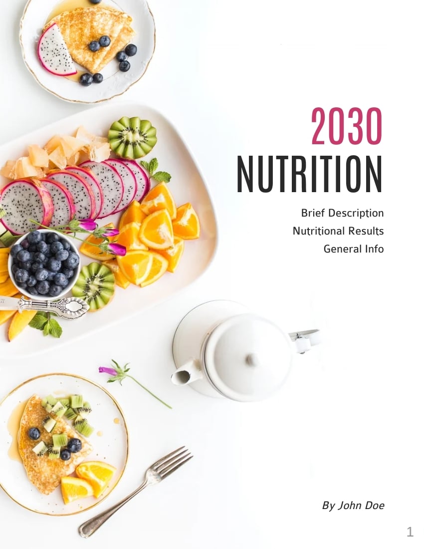 Nutrition Ebook Template