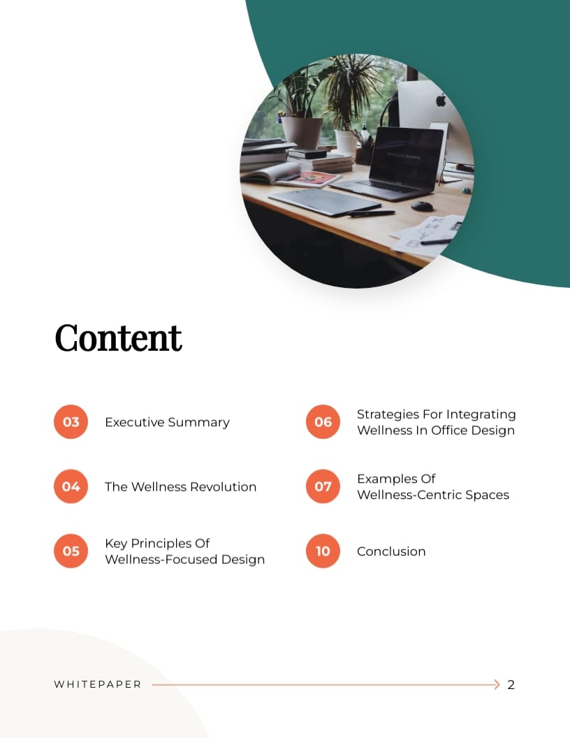 Office Interior Design White Paper Template | Visme