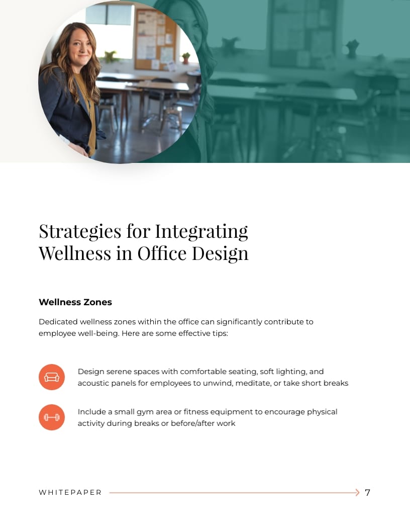 Office Interior Design White Paper Template | Visme