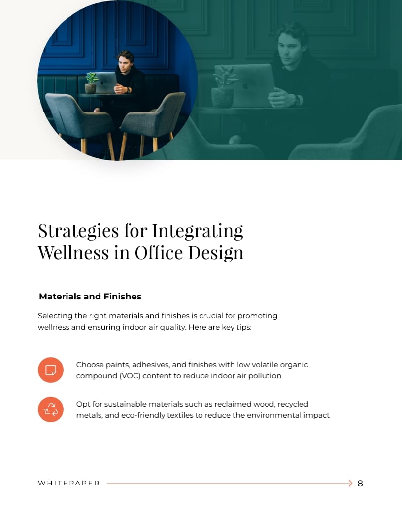Office Interior Design White Paper Template | Visme