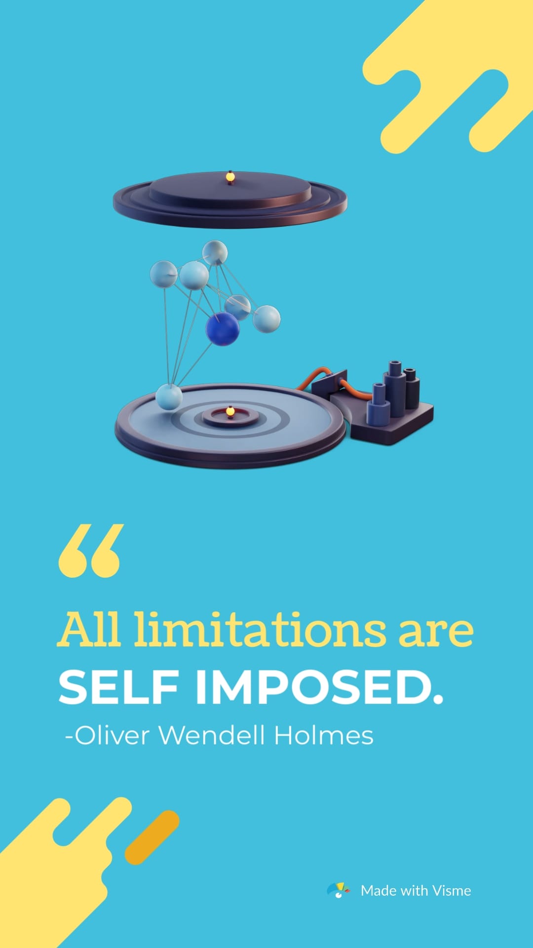 Oliver Holmes Quote Vertical Template