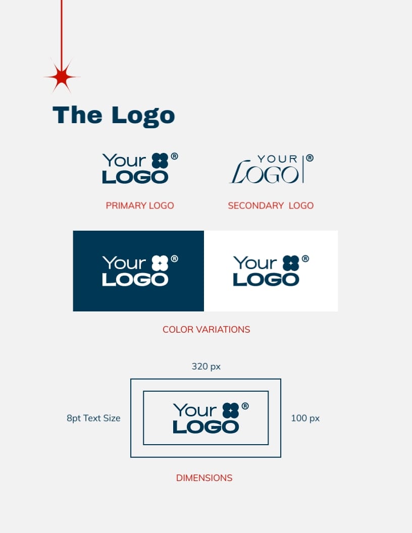 Online Course Website Brand Guidelines Template - Slide 5 Online Course Website Brand Guidelines Template - Slide 5