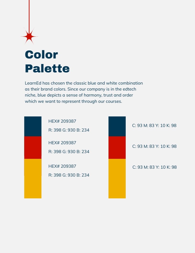 Online Course Website Brand Guidelines Template - Slide 6 Online Course Website Brand Guidelines Template - Slide 6