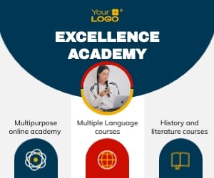 Online Courses Platform Medium Rectangle Template