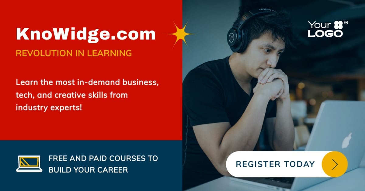 Online Courses Website LinkedIn Ad Template