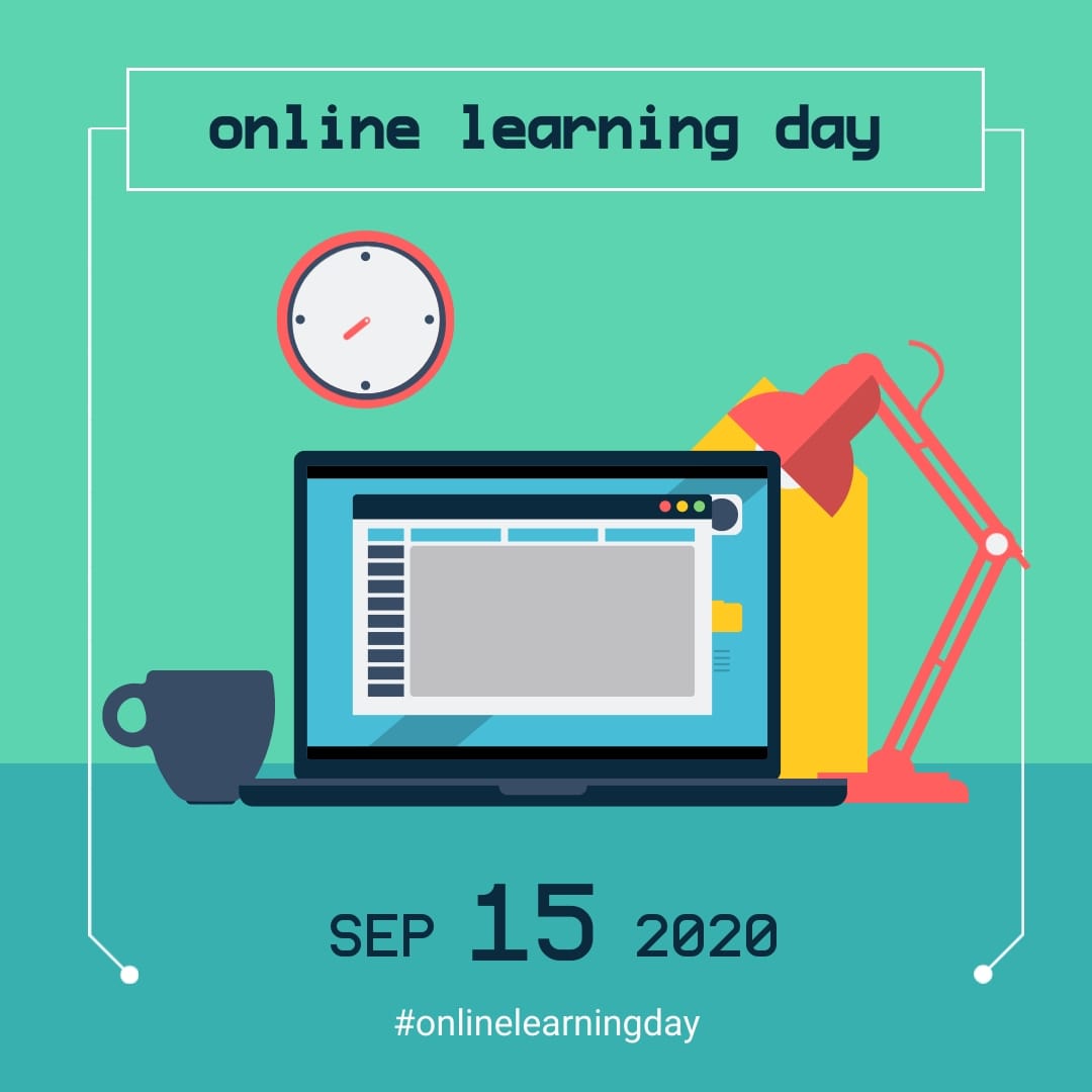 Online Learning Day Hashtag Animated Square Template