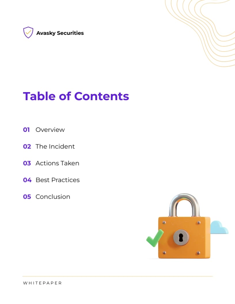 Online Security Incident Whitepaper Template - Slide 2 Online Security Incident Whitepaper Template - Slide 2