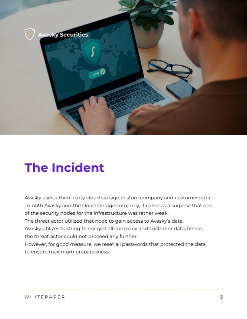 Online Security Incident Whitepaper Template - Slide 4 Online Security Incident Whitepaper Template - Slide 4