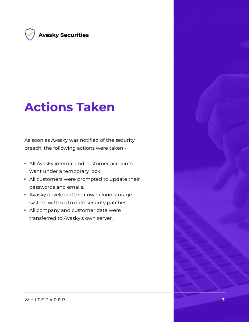 Online Security Incident Whitepaper Template - Slide 5 Online Security Incident Whitepaper Template - Slide 5