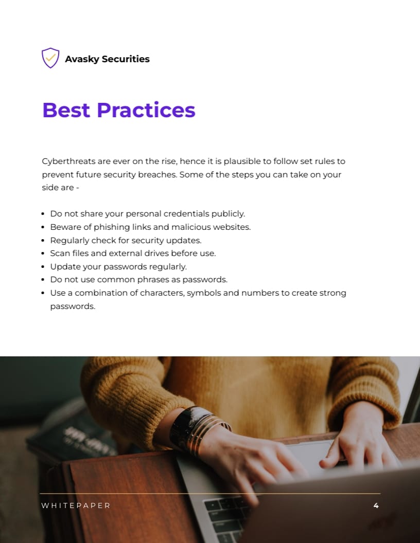 Online Security Incident Whitepaper Template - Slide 6 Online Security Incident Whitepaper Template - Slide 6