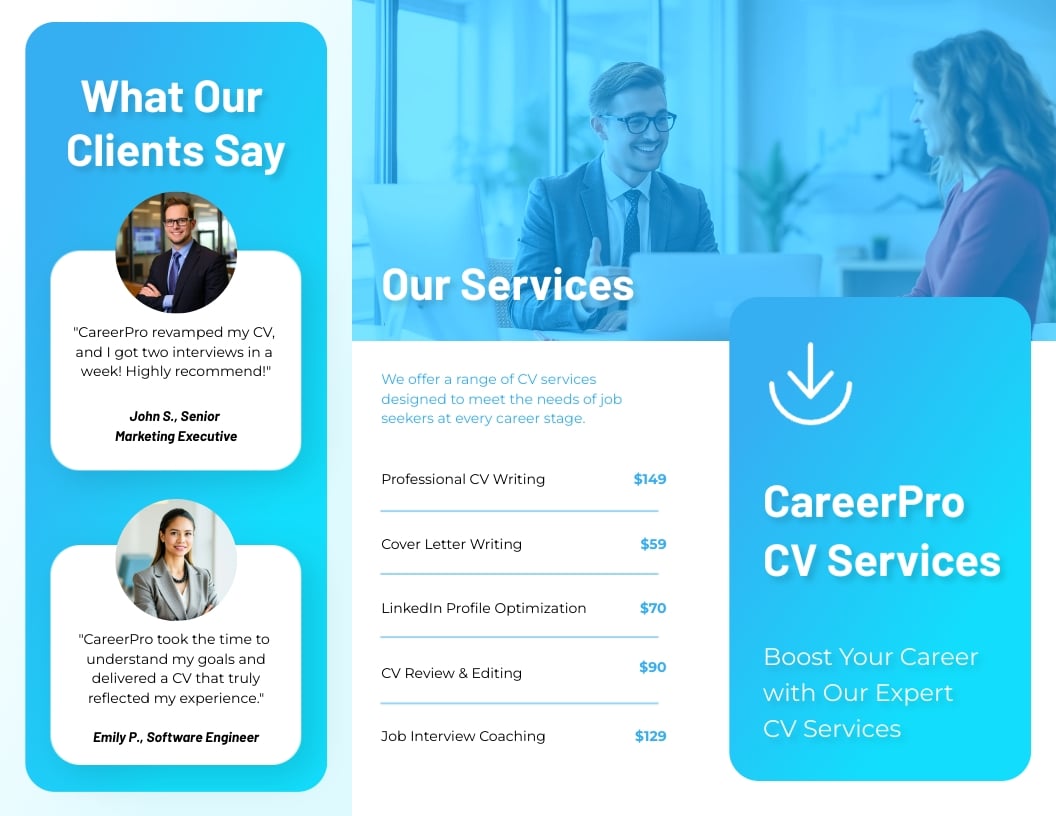 Online Z-Fold Brochure Template