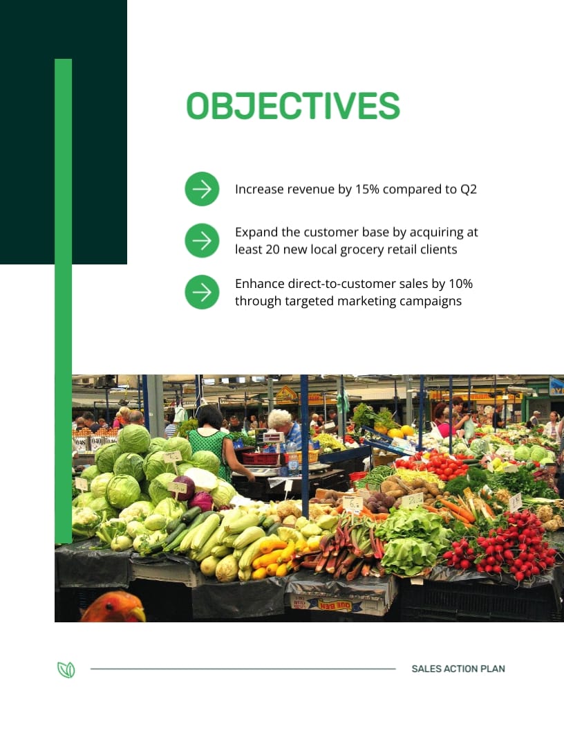 Organic Farm Sales Action Plan