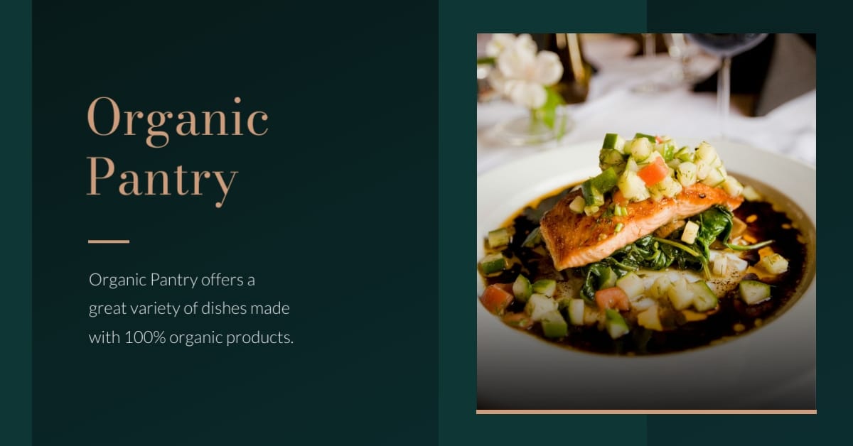 Organic Food Facebook Ad Template
