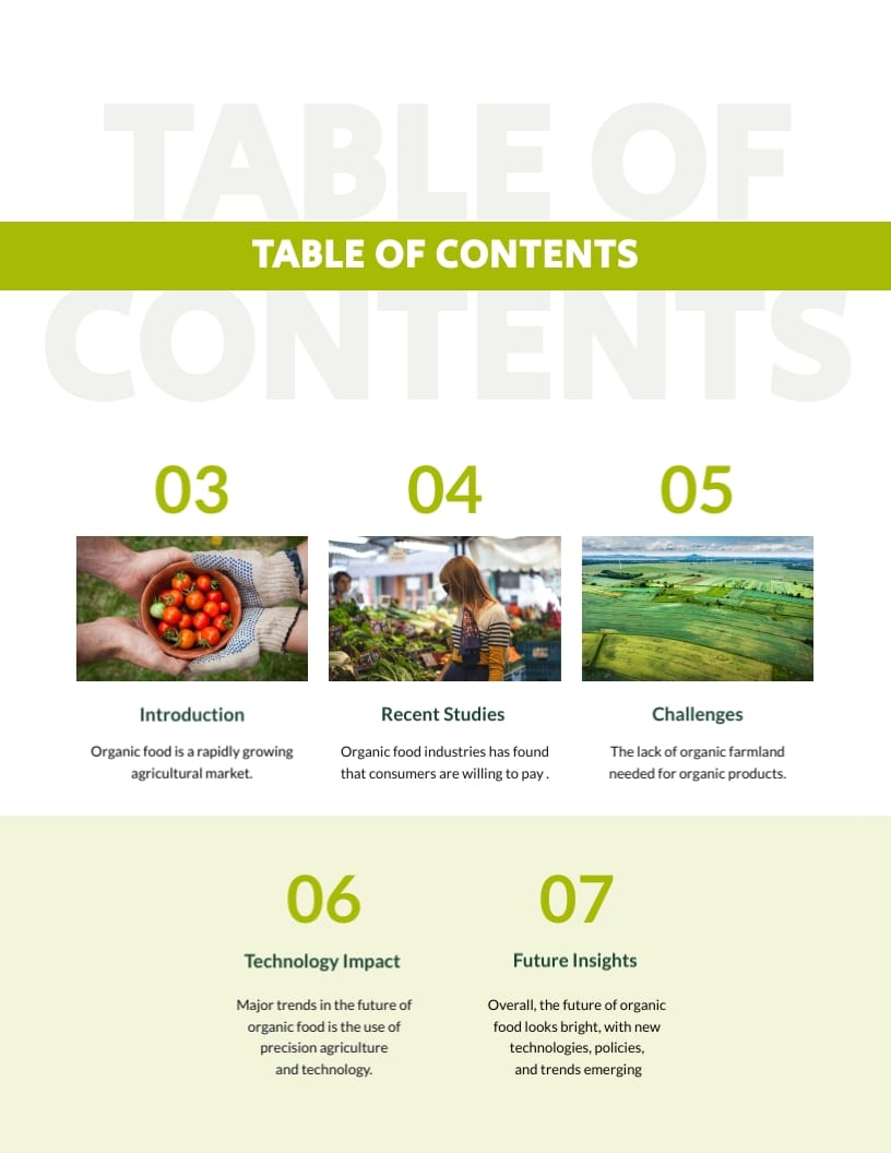 Organic Food Whitepaper Template - Slide 2 Organic Food Whitepaper Template - Slide 2