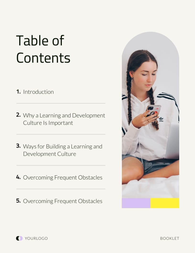 Organizational Development Booklet Template - Slide 2 Organizational Development Booklet Template - Slide 2