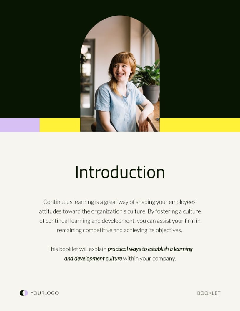 Organizational Development Booklet Template - Slide 3 Organizational Development Booklet Template - Slide 3
