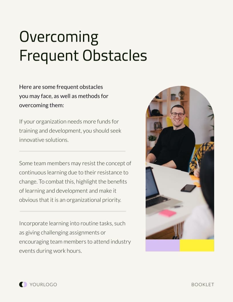 Organizational Development Booklet Template - Slide 6 Organizational Development Booklet Template - Slide 6