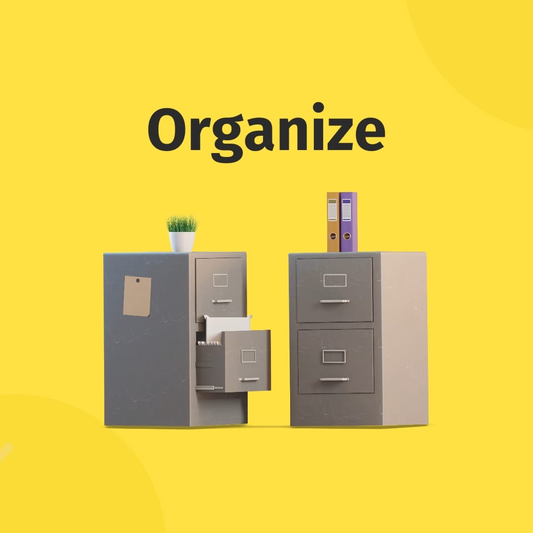 Organize Animated Square Template