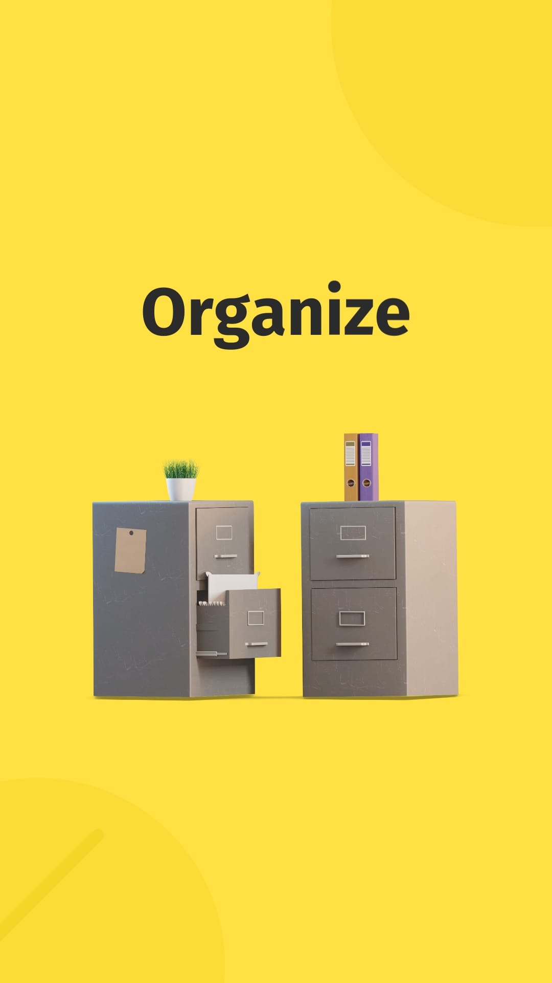 Organize Animated Vertical Template