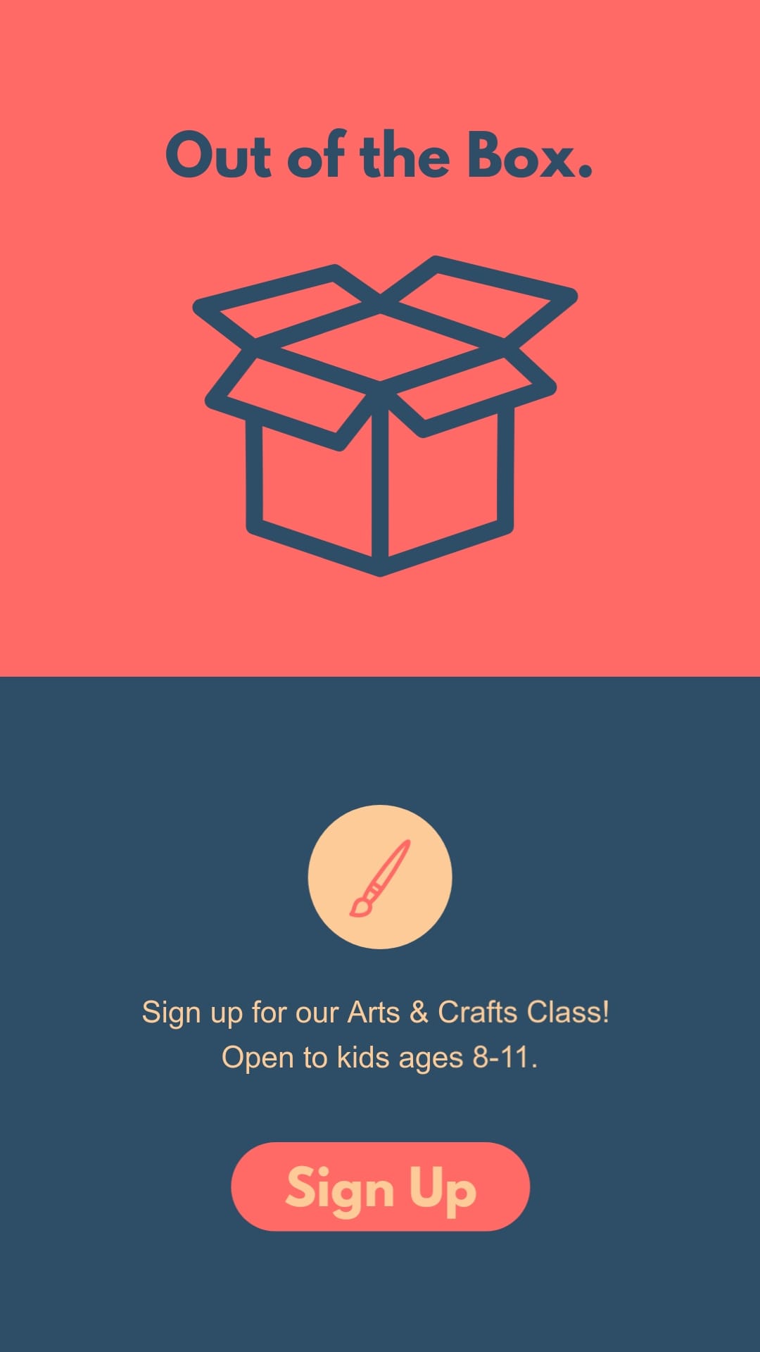 Out of the Box Vertical Template