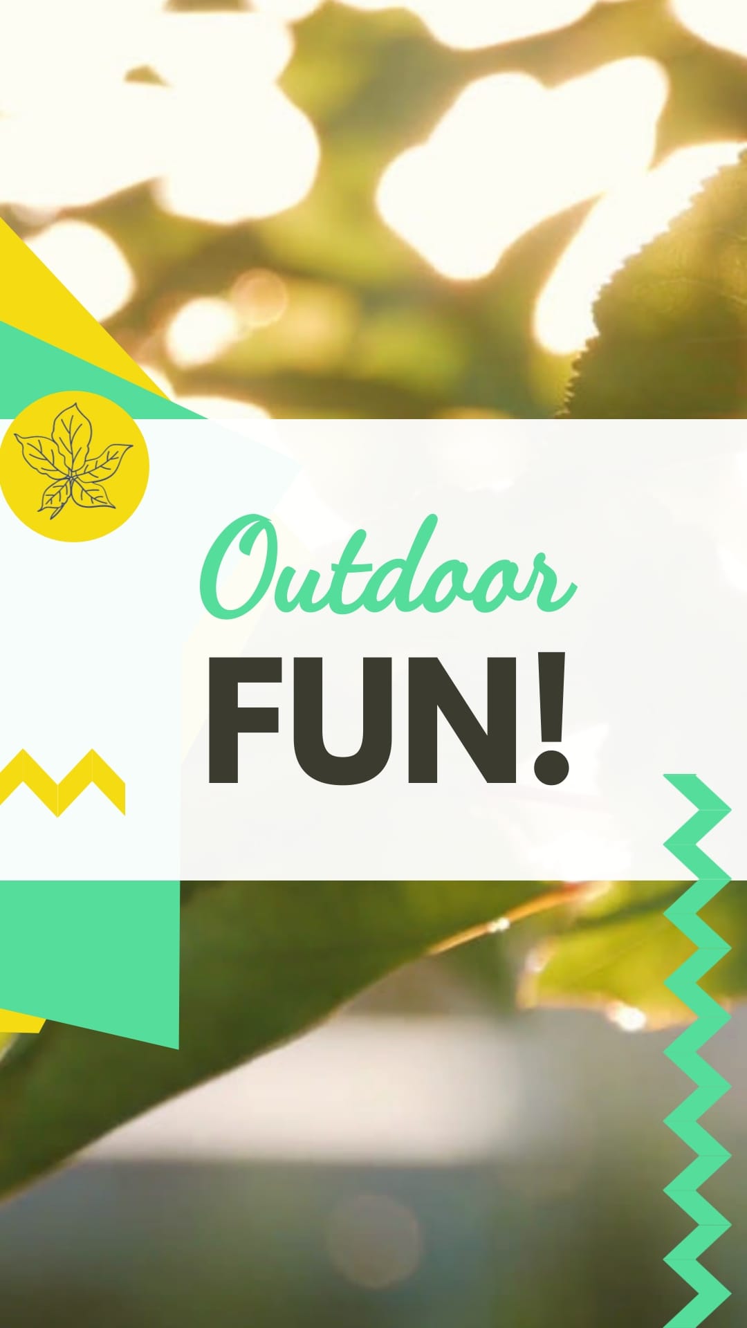 Outdoor Fun Video Intro Vertical Template