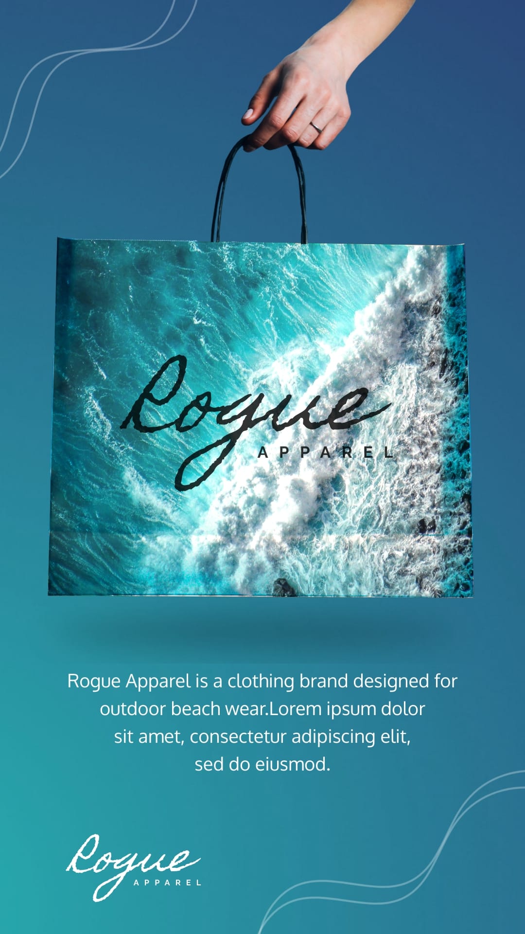 Packaging Mockup Vertical Template