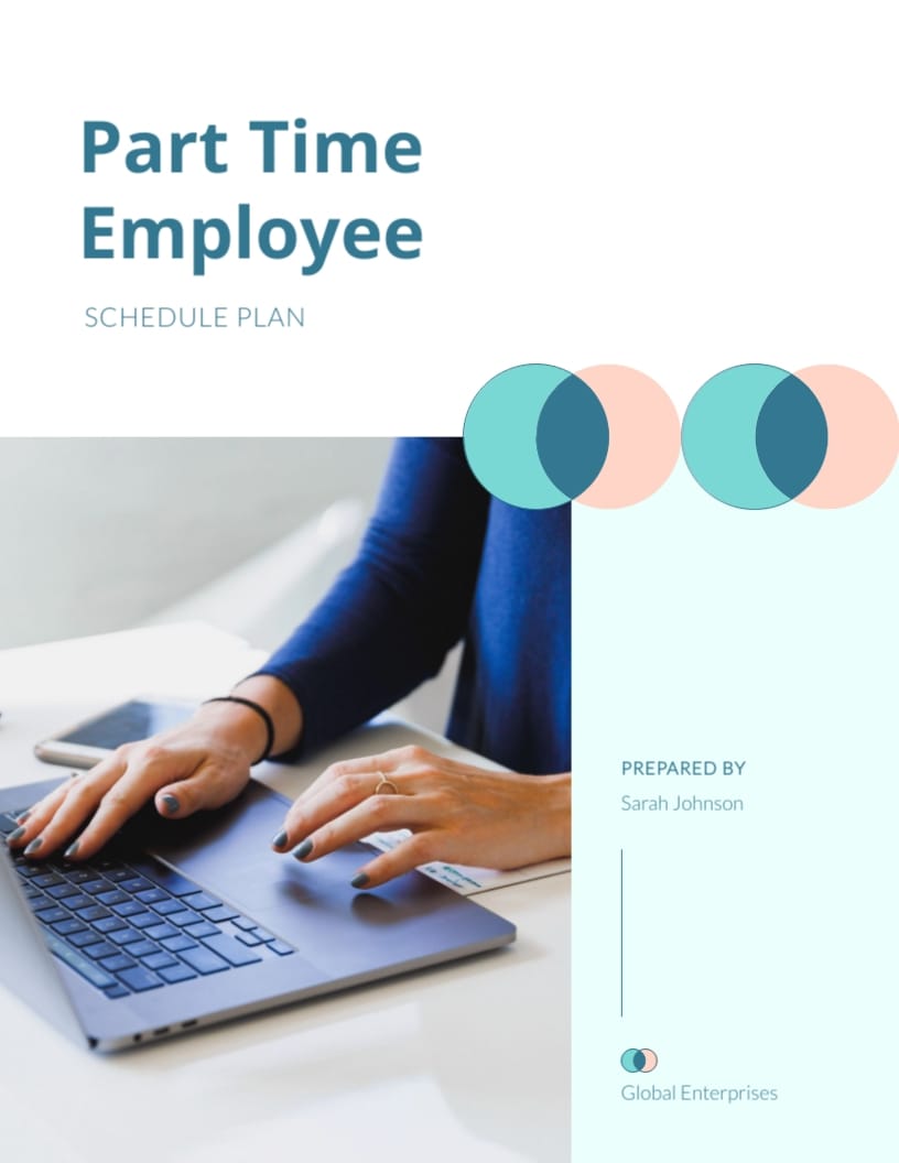 Part Time Employee Schedule Plan Template