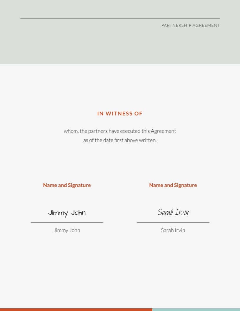Partnership Agreement Template - Slide 4 Partnership Agreement Template - Slide 4