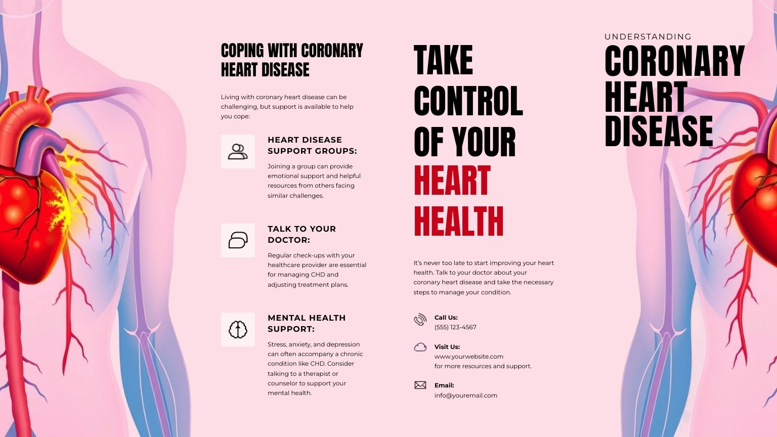 Patient Education Double Gate Fold Brochure Template