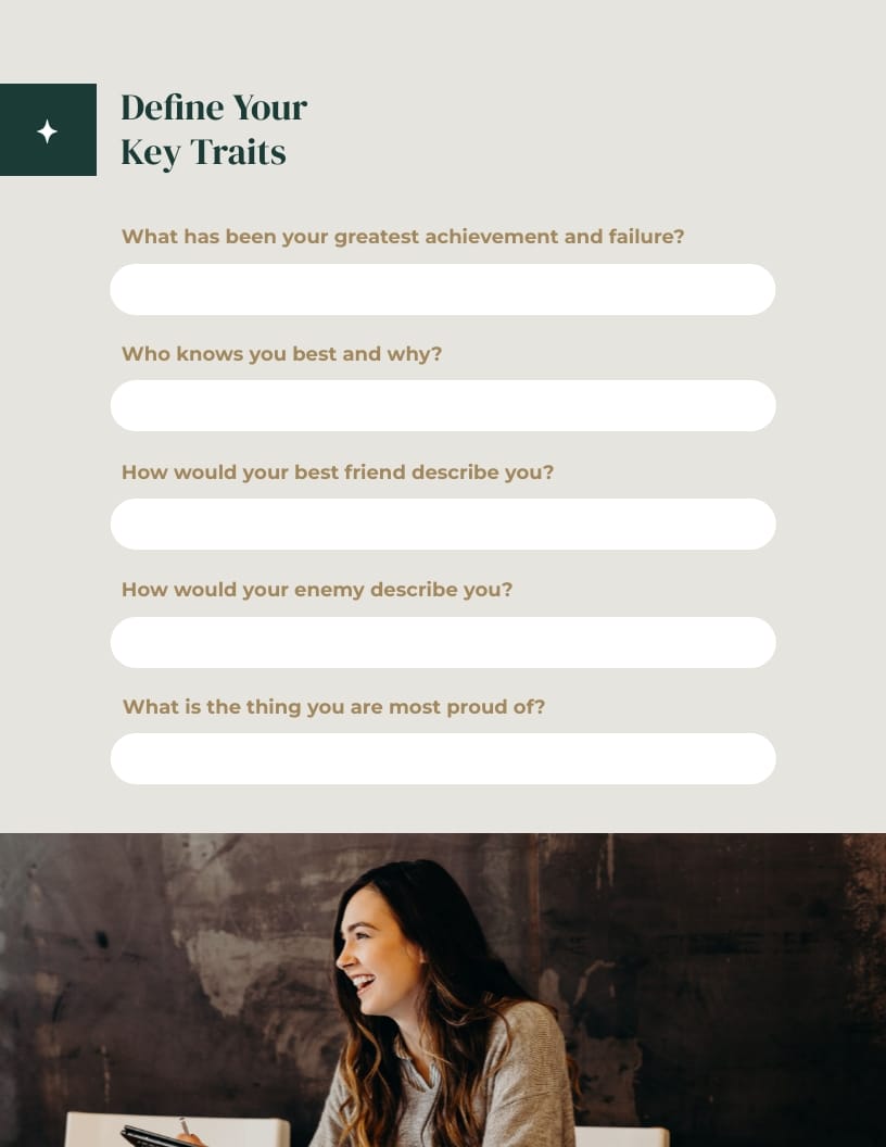 Personal Branding Workbook Template - Slide 5 Personal Branding Workbook Template - Slide 5