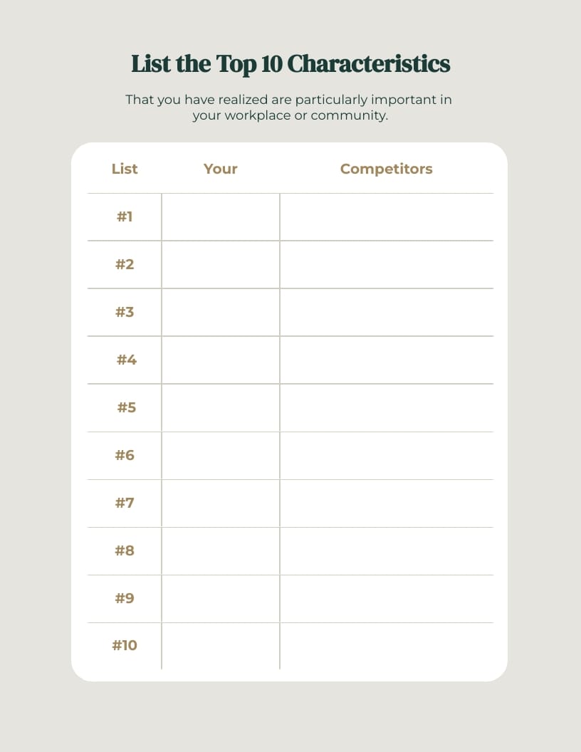 Personal Branding Workbook Template - Slide 7 Personal Branding Workbook Template - Slide 7