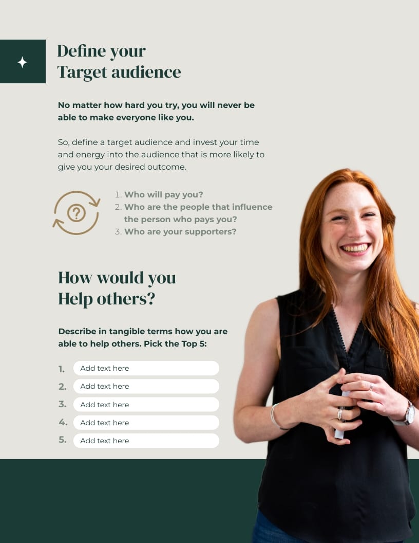 Personal Branding Workbook Template - Slide 8 Personal Branding Workbook Template - Slide 8