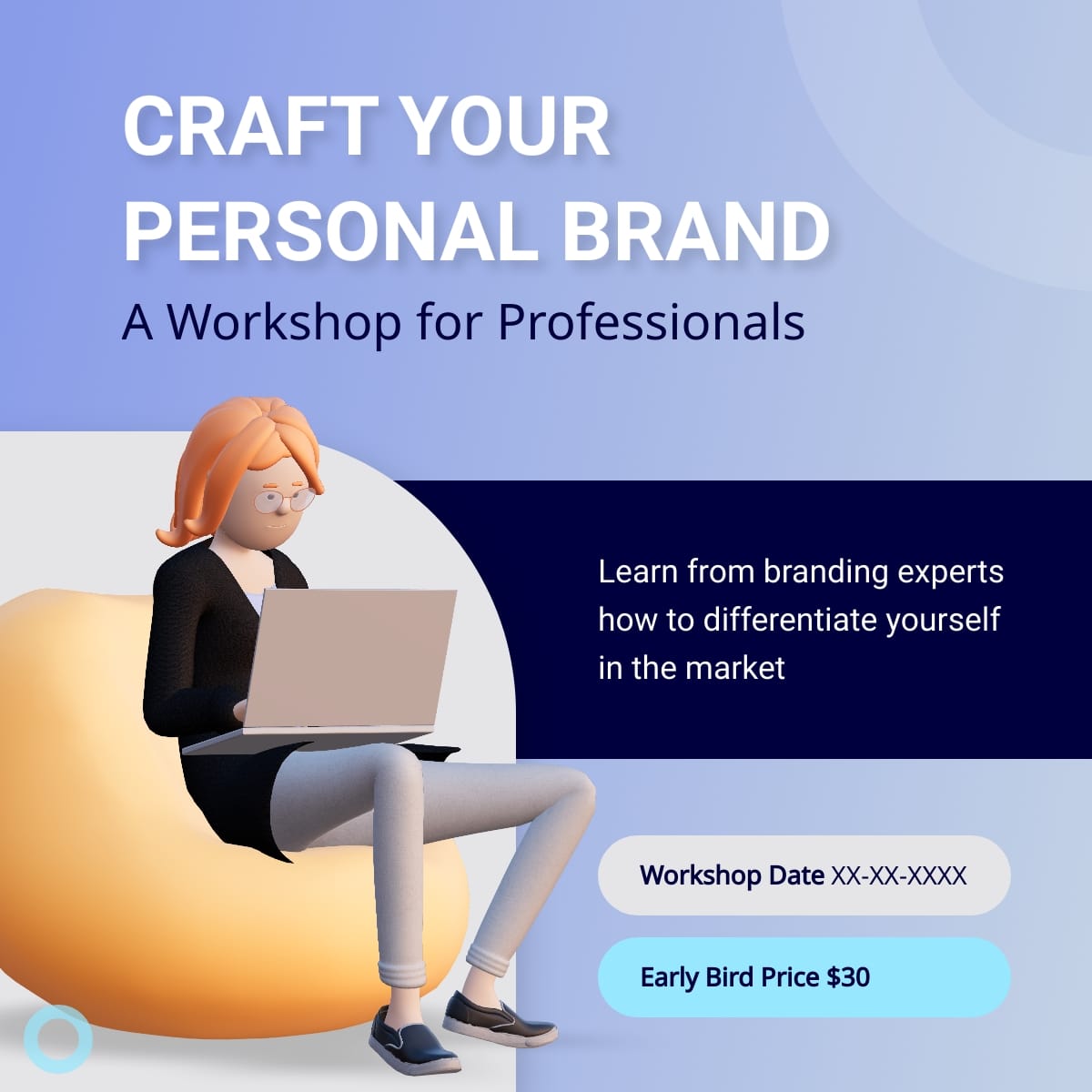 Personal Branding Workshop LinkedIn Post Template