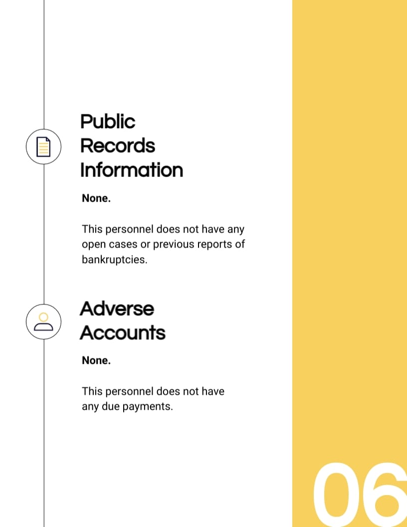 Personal Credit Report Template - Slide 6 Personal Credit Report Template - Slide 6