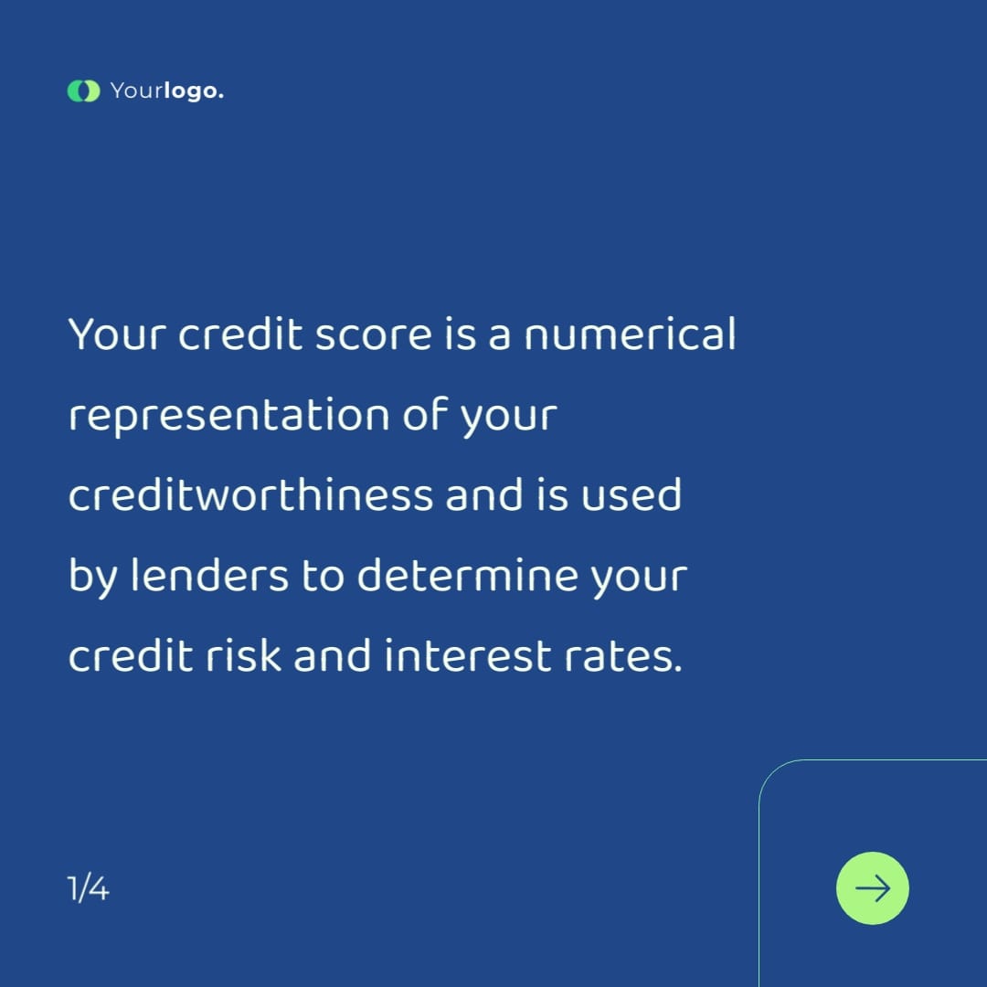 Personal Finance Twitter Carousel Post Square Template