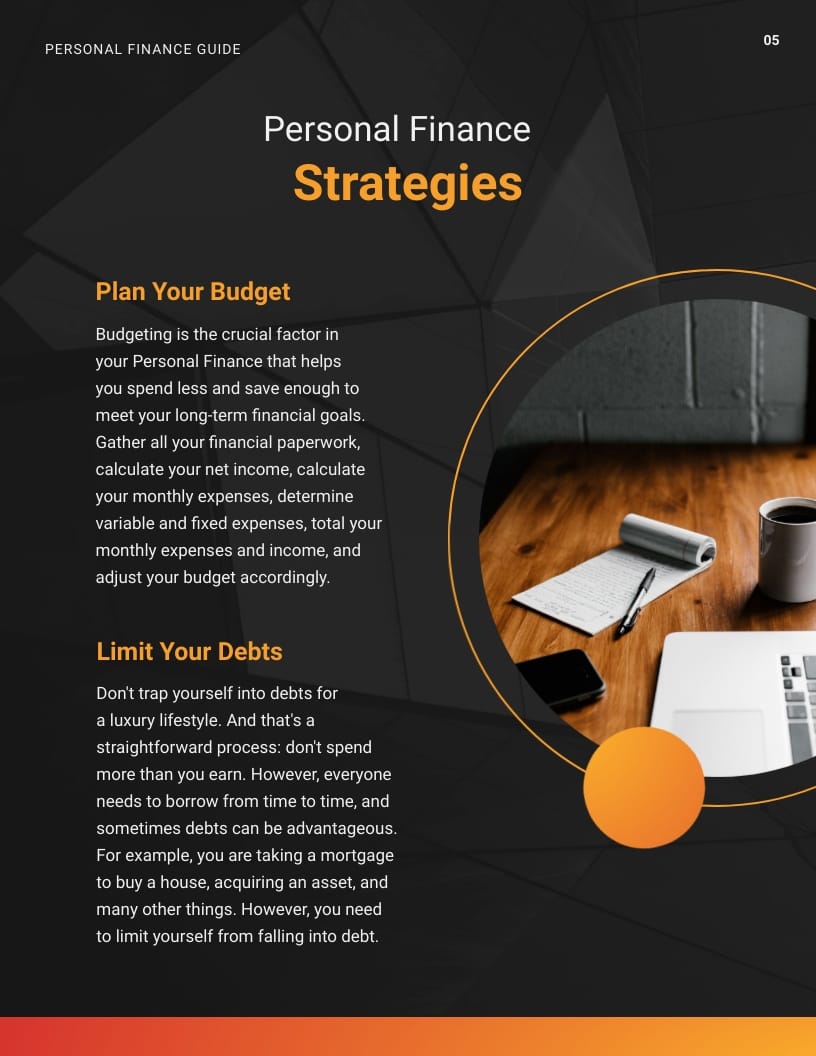 Personal Finance Ebook Template - Slide 6 Personal Finance Ebook Template - Slide 6