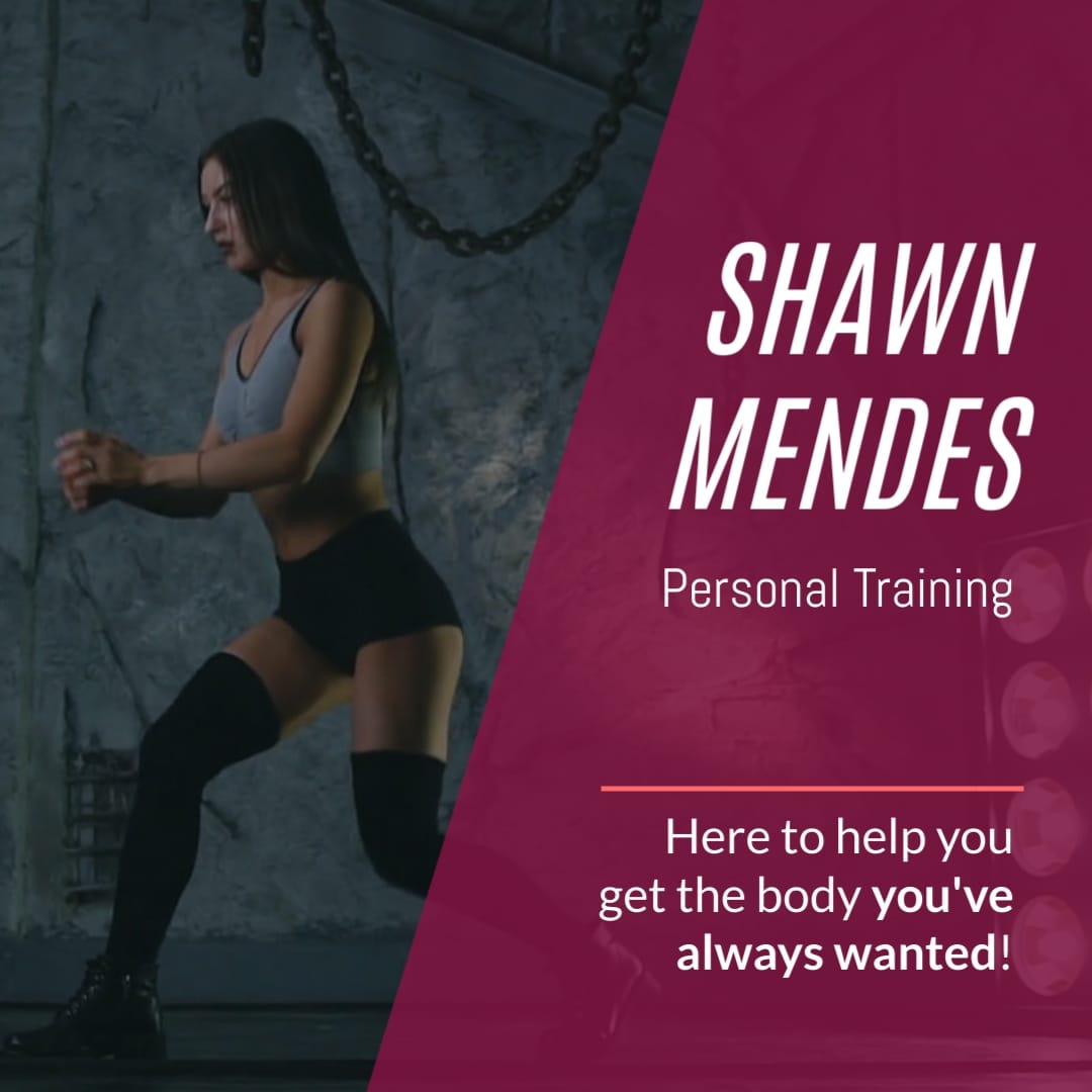 Personal Trainer Promo Ad Square Template