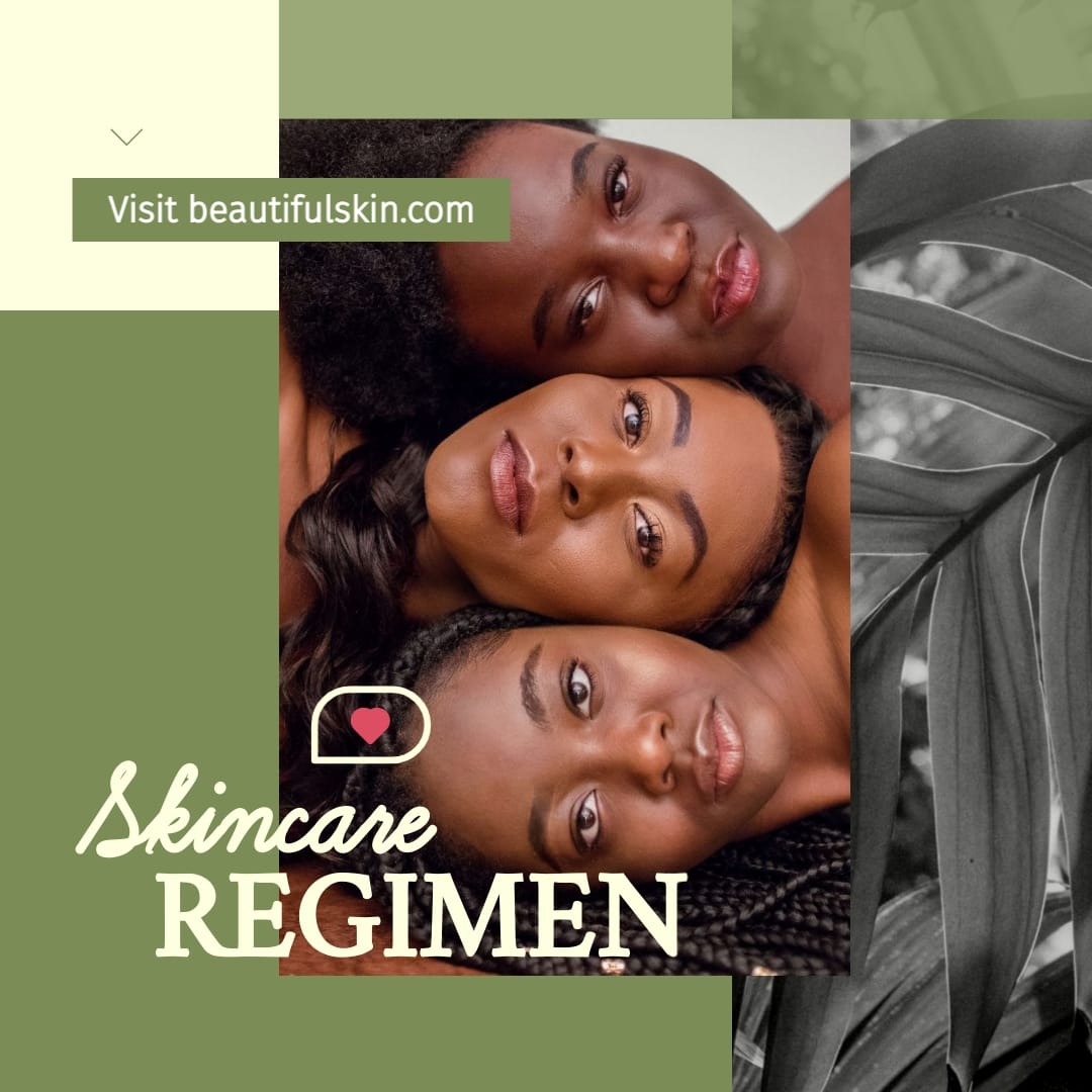 Personalized Skincare Regimen Square Template