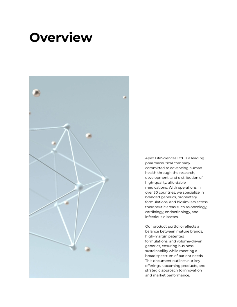 Pharmaceutical Product Portfolio Template - Slide 4 Pharmaceutical Product Portfolio Template - Slide 4