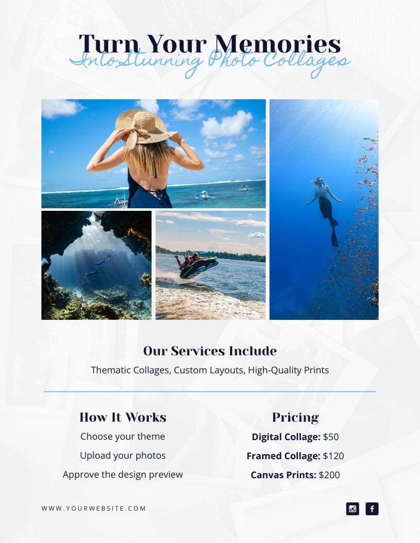 Photo Collage Flyer Template