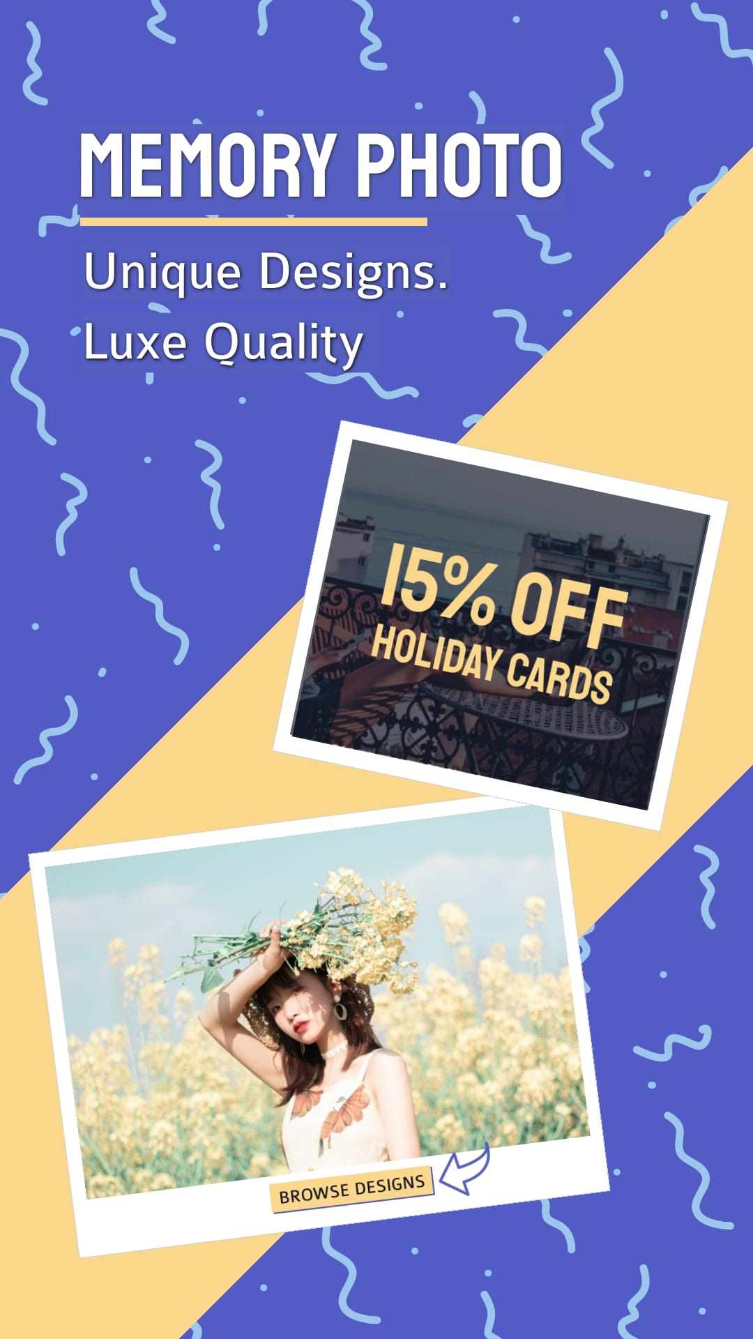 Photo Printing Bite-Sized Ad Vertical Template
