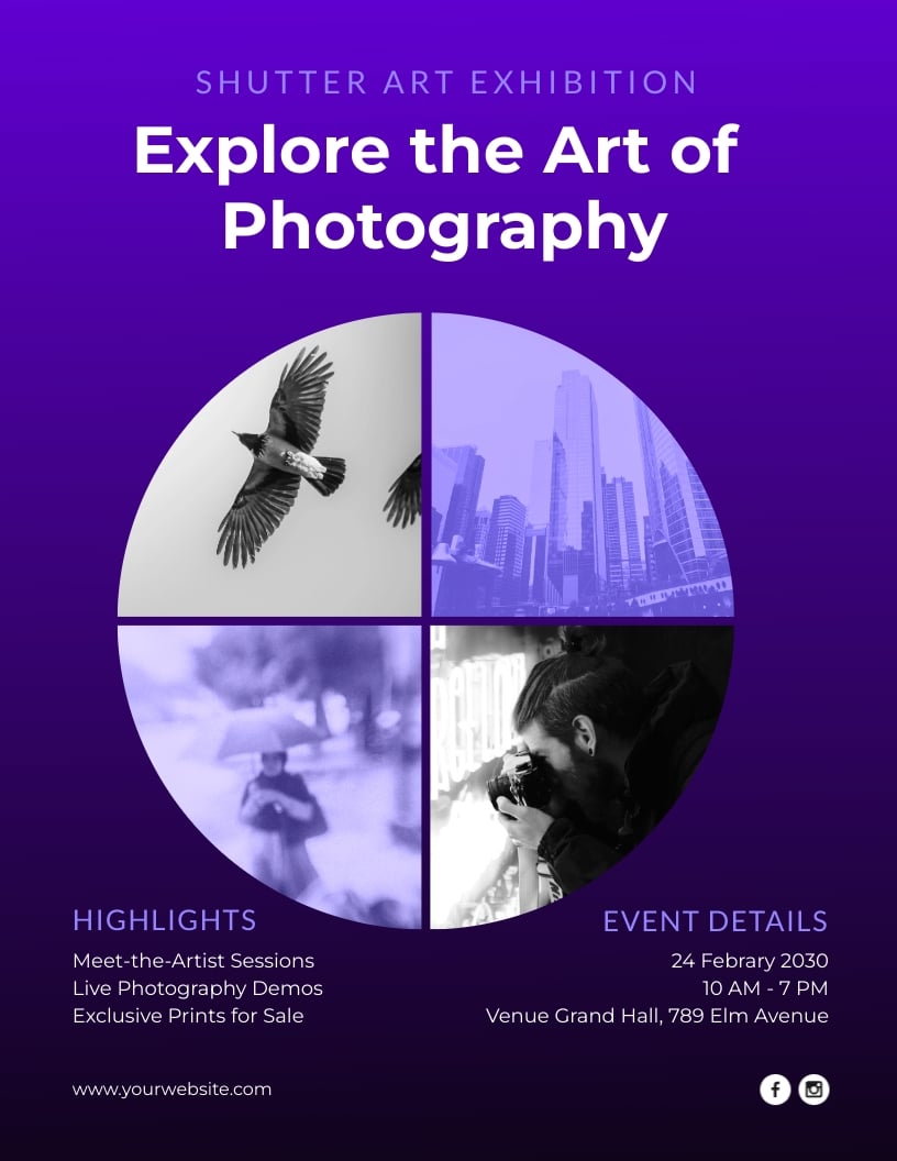 Photography Exhibition Flyer Template