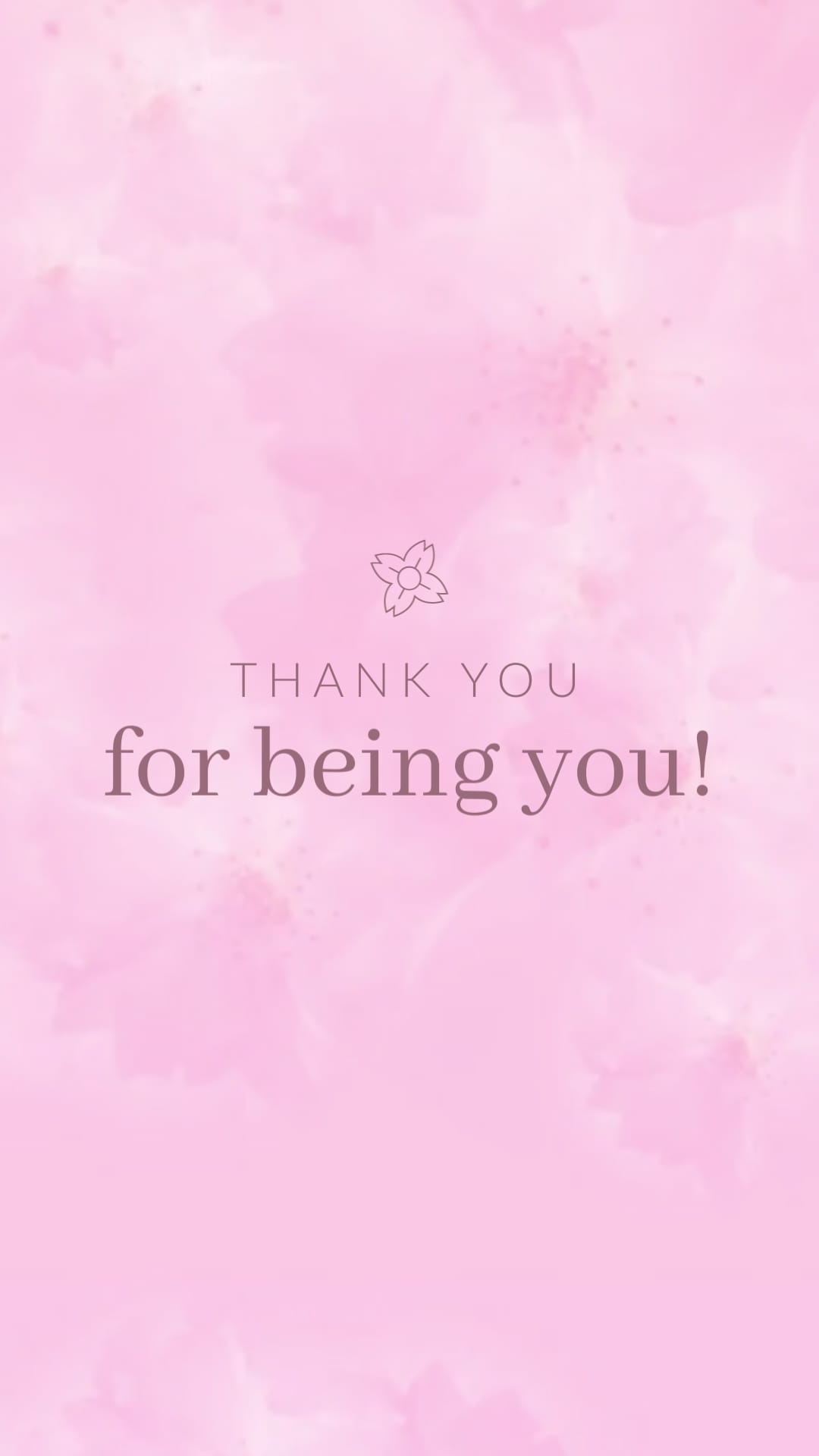 Pink Womens Day Greeting Card Vertical Template
