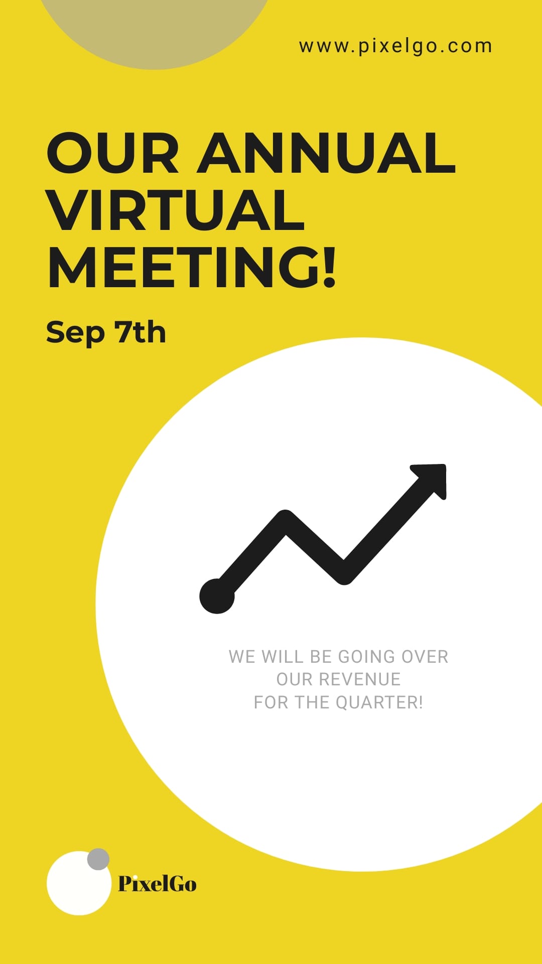 PixelGo Virtual Meeting Animated Vertical Template