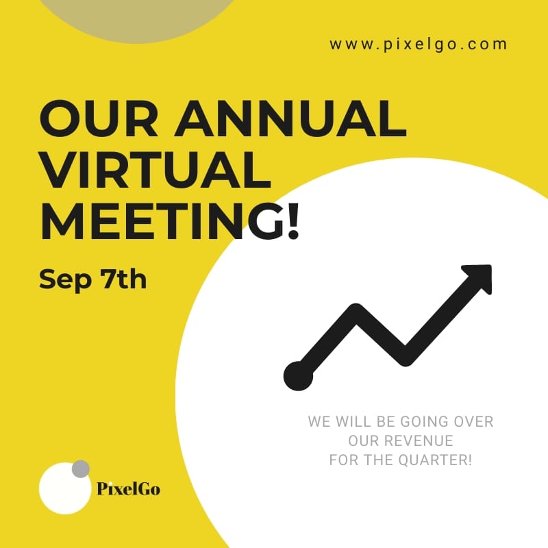 PixelGo Virtual Meeting Blog Graphic Medium Template