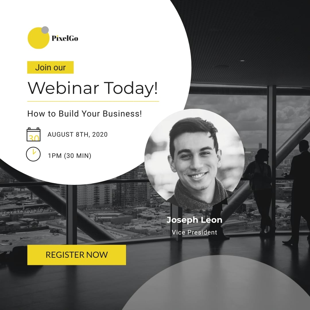 PixelGo Webinar Animated Square Template