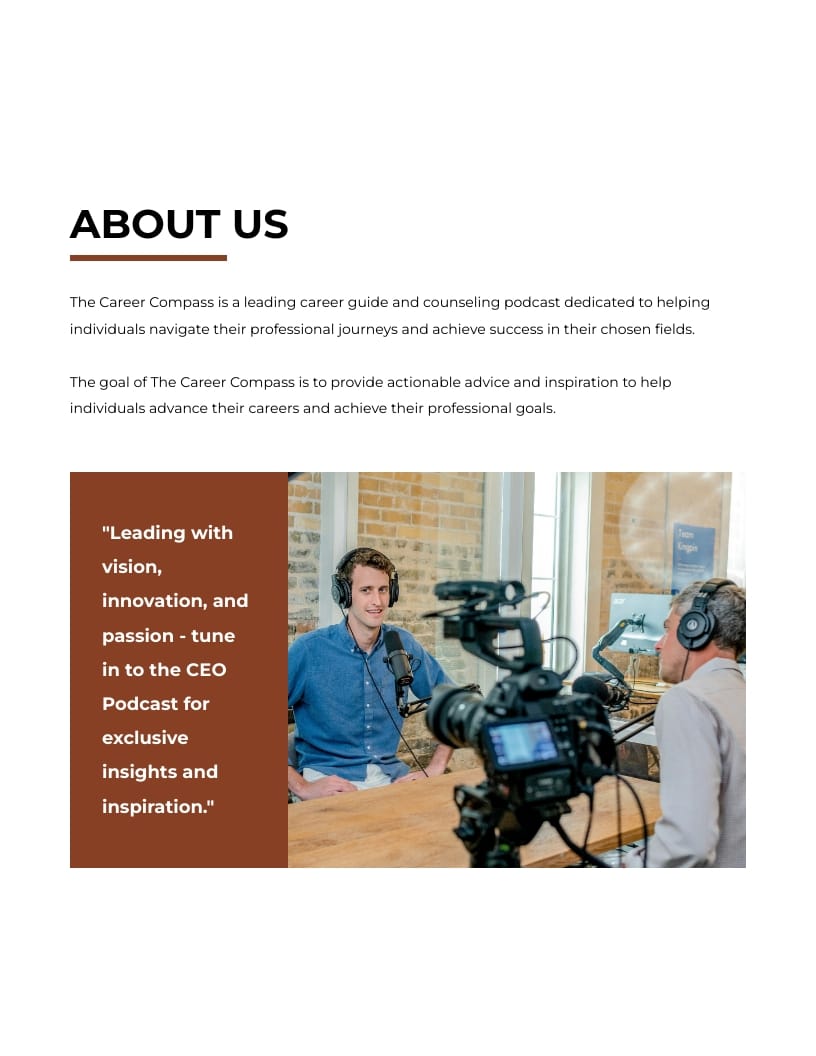 Podcast Sponsorship Packages Proposal